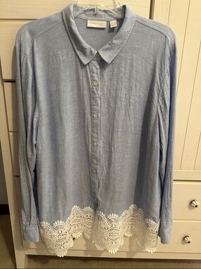 Linen blend shirt
